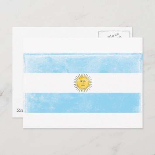  Argentijnse vlag Briefkaart (Voorkant / Achterkant)