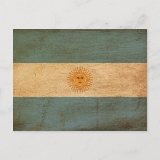 Argentijnse vlag briefkaart (Voorkant)