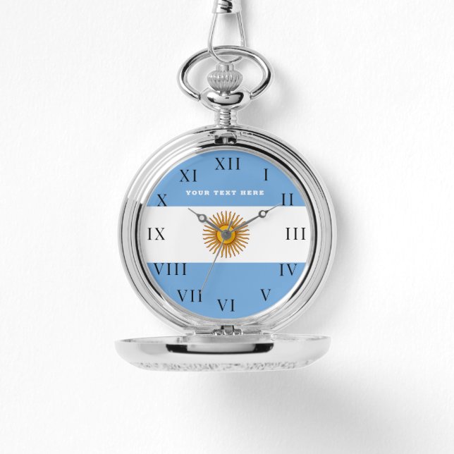 Argentijnse vlag Buenos Aires Argentijnse Horloge (Voorkant)