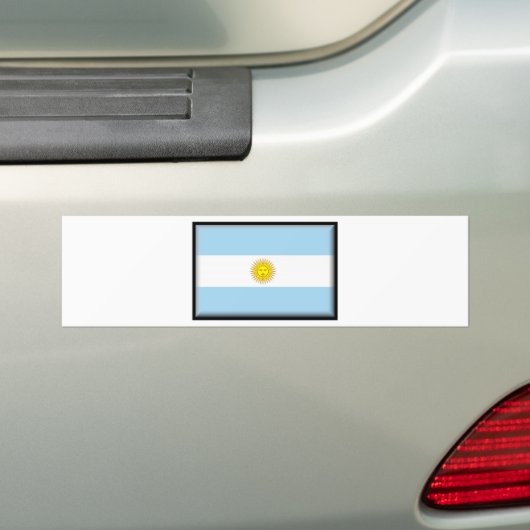 Argentijnse vlag bumpersticker (Op auto)