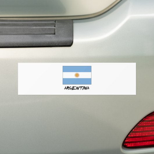 Argentijnse vlag bumpersticker (Op auto)