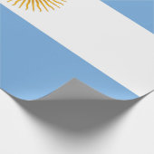 Argentijnse vlag cadeaupapier (Hoek)