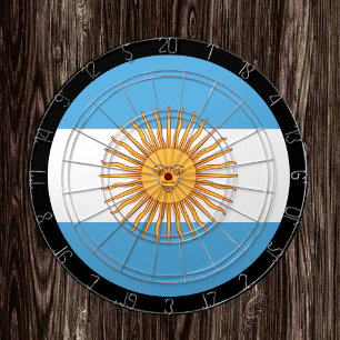 Argentijnse vlag Dartboard en Argentinië/spelboard Dartbord