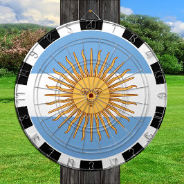 Argentijnse vlag en Argentijnse spelraad Dartbord