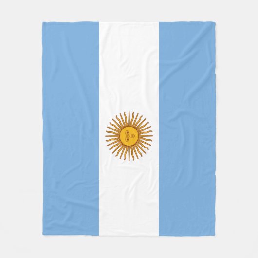 Argentijnse vlag Fleece Blanket Deken (Voorkant)