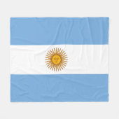 Argentijnse vlag Fleece Blanket Deken (Voorkant (Horizontaal))