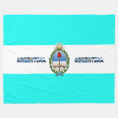 Argentijnse vlag fleece deken (Voorkant (Horizontaal))
