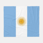 Argentijnse vlag fleece deken (Voorkant (Horizontaal))