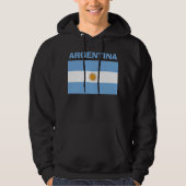Argentijnse vlag Football Soccer Hoodie (Voorkant)