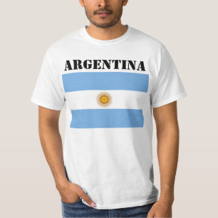 Argentijnse vlag Football Soccer T-Shir T-shirt