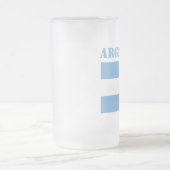 Argentijnse vlag Footballs Voetbal Matglas Bierpul (Center)