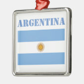 Argentijnse vlag Footballs Voetbal Metalen Ornament (Links)