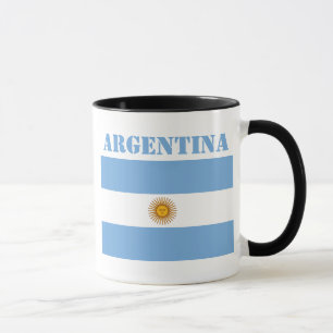Argentijnse vlag Footballs Voetbal Mok