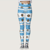 ARGENTIJNSE VLAG GEÏNSPIREERD LEGGINGS (Voorkant)