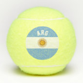 Argentijnse vlag, gepersonaliseerd afdrukken op ge tennisballen (Voorkant)
