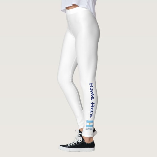 Argentijnse vlag gepersonaliseerd leggings (Links)