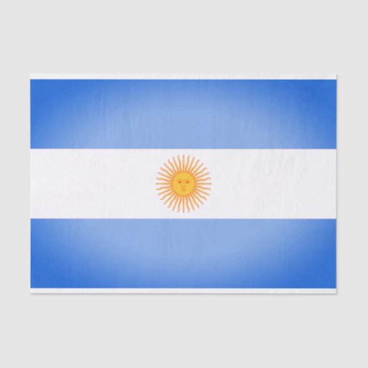 Argentijnse vlag Gift Tissue Paper Tissuepapier (Voorkant)