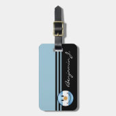 Argentijnse vlag glimlachen bagagelabel (Voorkant verticaal)