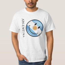 Argentijnse vlag glimlachen t-shirt