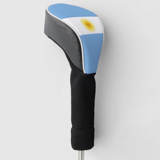 Argentijnse vlag golfheadcover (Schuin)