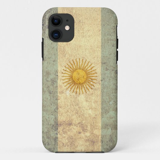 Argentijnse vlag - Grunge Case-Mate iPhone Case (Achterkant)