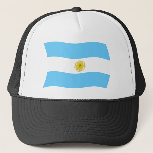 Argentijnse Vlag Hoed Trucker Pet (Voorkant)