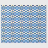 Argentijnse vlag Honeycomb Wrapping Paper Cadeaupapier (Vlak)