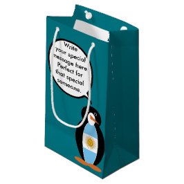 Argentijnse vlag in gesprek met mevrouw Penguin Klein Cadeauzakje
