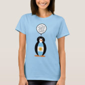 Argentijnse vlag in gesprek met mevrouw Penguin T-shirt (Voorkant)