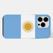 Argentijnse vlag iPhone hoesje (Achterkant horizontaal)