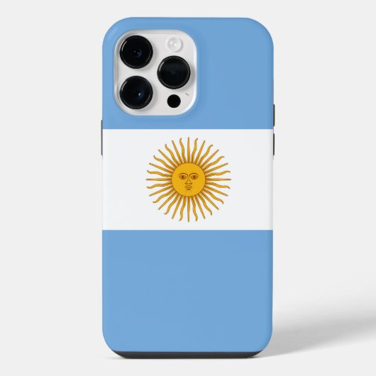 Argentijnse vlag iPhone hoesje (Achterkant)