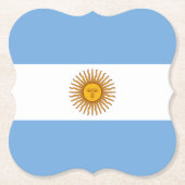 Argentijnse vlag kartonnen onderzetters (Voorkant)
