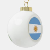 Argentijnse vlag keramische bal ornament (Links)