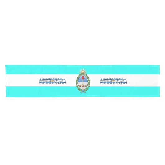 Argentijnse vlag korte tafelloper (Horizontaal)