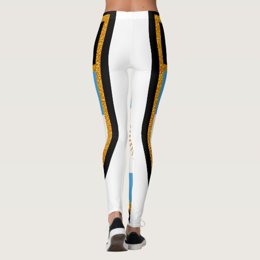 Argentijnse vlag leggings (Achterkant)