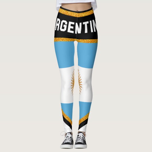 Argentijnse vlag leggings (Voorkant)