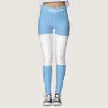 Argentijnse vlag leggings<br><div class="desc">Dit product is voorzien van een nationale vlag verspreid over de voor- en achterkant die zou opvallen,  van de menigte. De woorden kunnen worden gewijzigd om aan uw eigen behoefte te voldoen. Ben je moedig of patriottisch genoeg om ze te draag?</div>