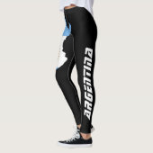Argentijnse Vlag Leggings - Aangepast Messi Fan Ca (Links)