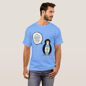 Argentijnse vlag met mevrouw Penguin-Mannen T-shirt (Voorkant volledig)