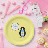 Argentijnse vlag met mevrouw Penguin Party Papieren Bordje (Feest)