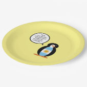 Argentijnse vlag met mevrouw Penguin Party Papieren Bordje (Gekanteld)