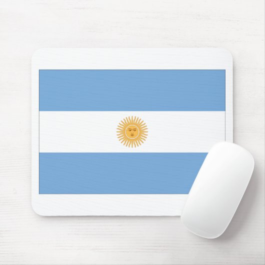 Argentijnse vlag muismat (Met muis)