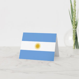 Argentijnse vlag Notitiekaart
