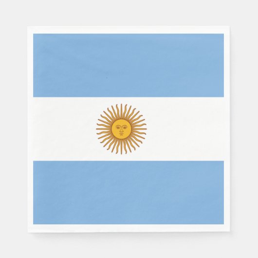 Argentijnse vlag Papieren servet (Voorkant)