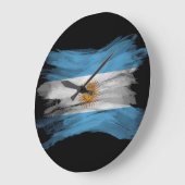 Argentijnse vlag, penseelstreek, nationale vlag grote klok (Hoek)