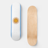 Argentijnse vlag persoonlijk skateboard (Voorkant)