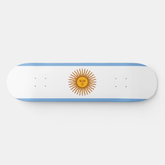 Argentijnse vlag persoonlijk skateboard (Horizontaal)