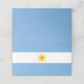 Argentijnse vlag plaatskaartje (Buitenkant ongevouwen)