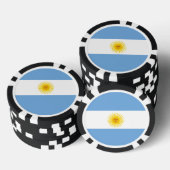Argentijnse vlag pokerchips (Opstapeling)
