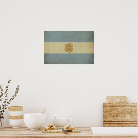  Argentijnse vlag Poster (Keuken)